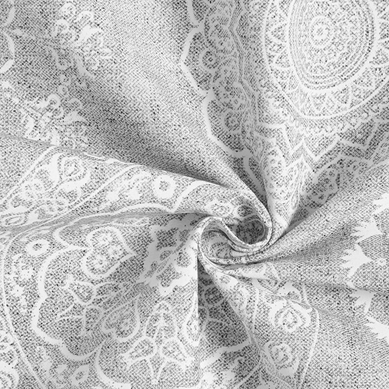 Decostof Canvas Mandala-cirkels – grijs, image number 3