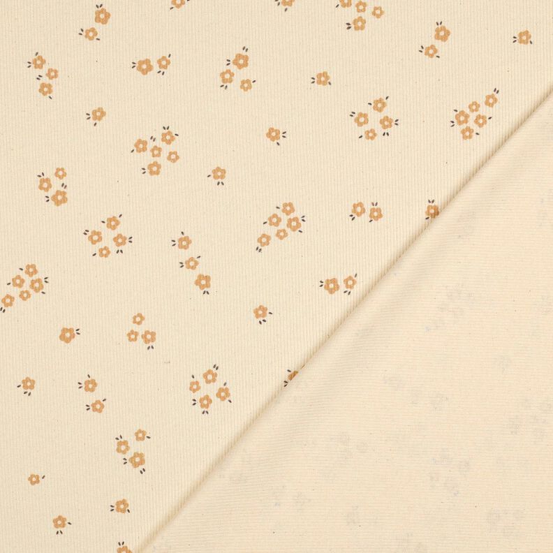GOTS Ribjersey Losse bloemen | Poppy Fabrics &ndash; creme/reekalf,  image number 4