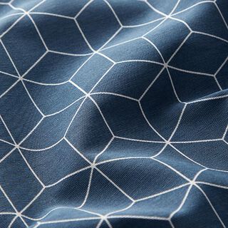 Decostof Canvas Grafische sterren – marineblauw, 