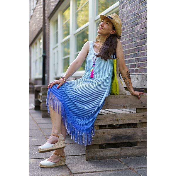 FRINGE ME Dip Dye Blue – blauw | Albstoffe | Hamburger Liebe, image number 8