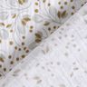 Mousseline/dubbel gehaakte stoffen abstract bloemmotief – wit/geel olijfgroen,  thumbnail number 4
