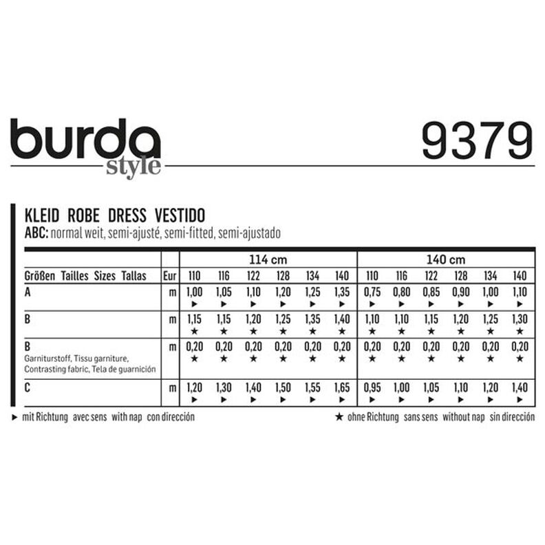 Meisjesjurk, Burda 9379,  image number 6