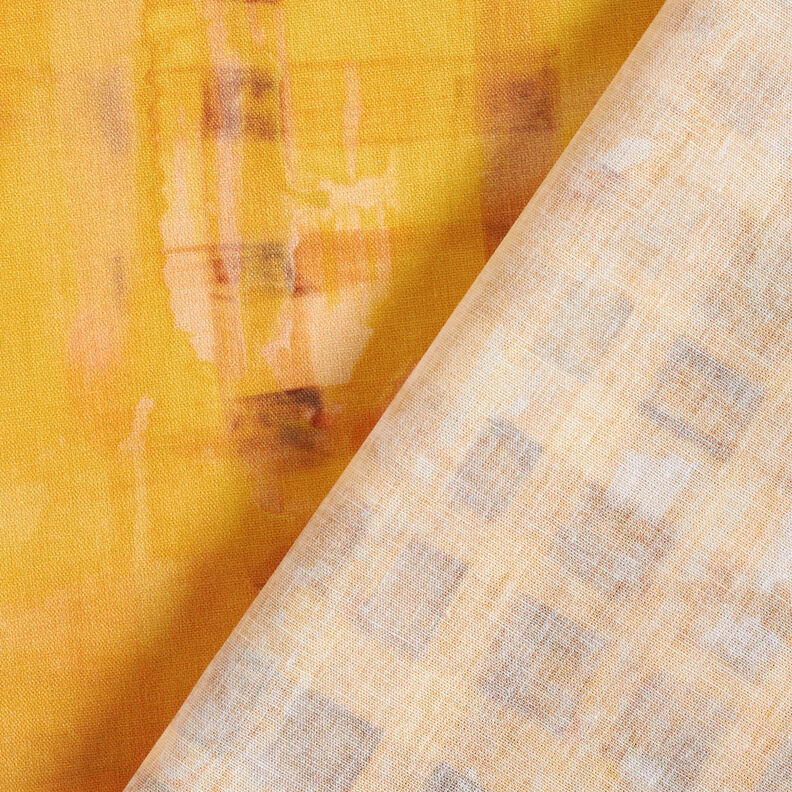 GOTS Katoenen batist Randstofruiten met kleurverloop | TCC x LOOKS by Wolfgang Joop – currygeel,  image number 6