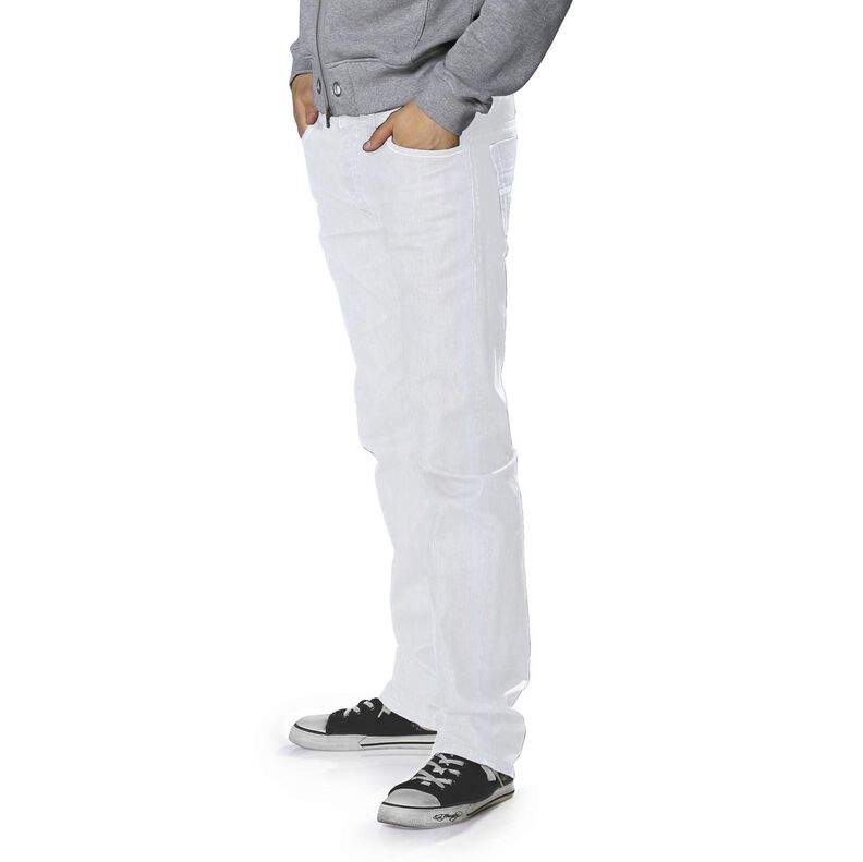 Stretch denim katoenmix medium – wit,  image number 7