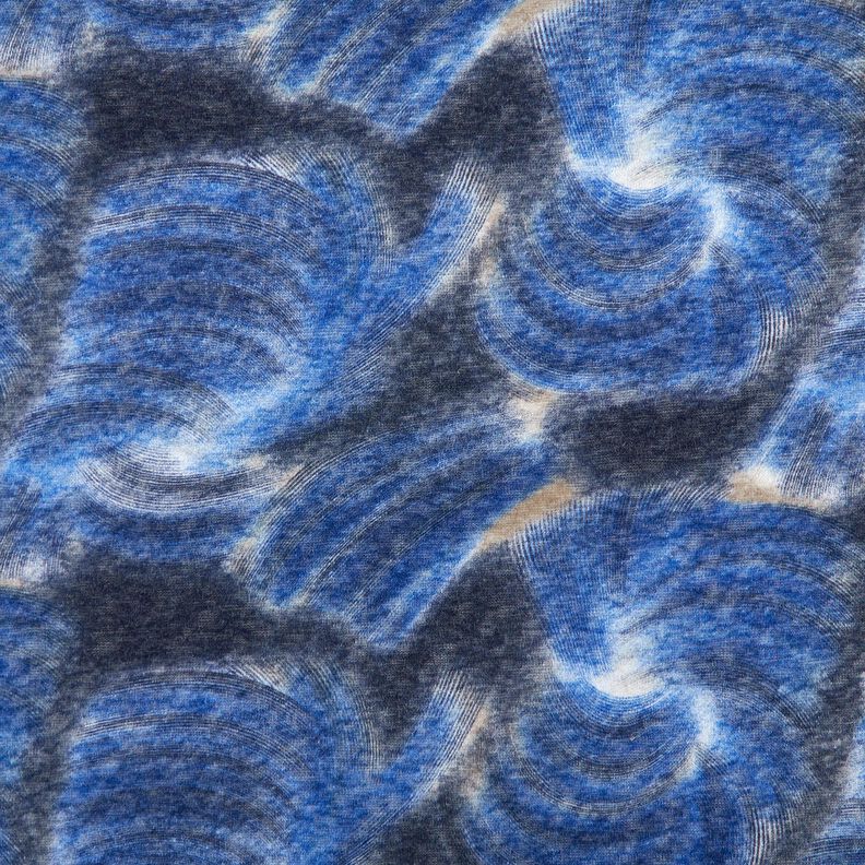 Fijngebreide batik opgeruwd – marineblauw/nachtblauw,  image number 1