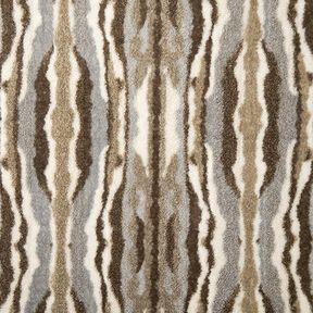 Nepbont abstracte strepen – ecru/taupe, 