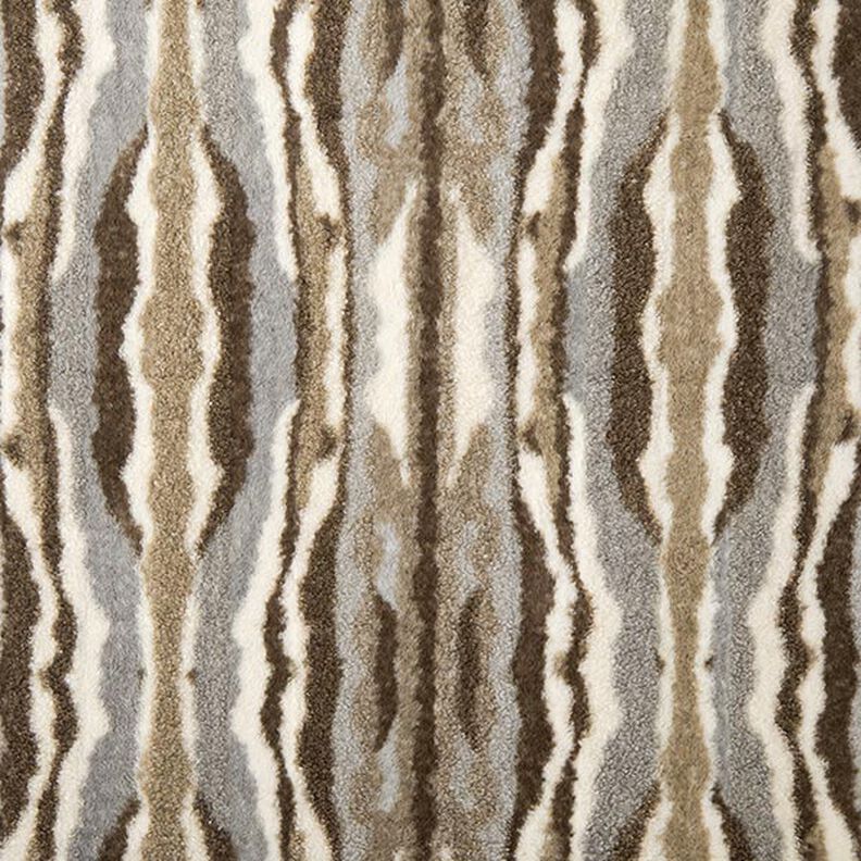 Nepbont abstracte strepen – ecru/taupe,  image number 1