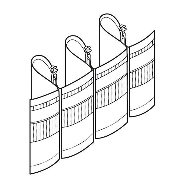 Vouwband 1x, 90 mm – transparant | Gerster,  image number 5