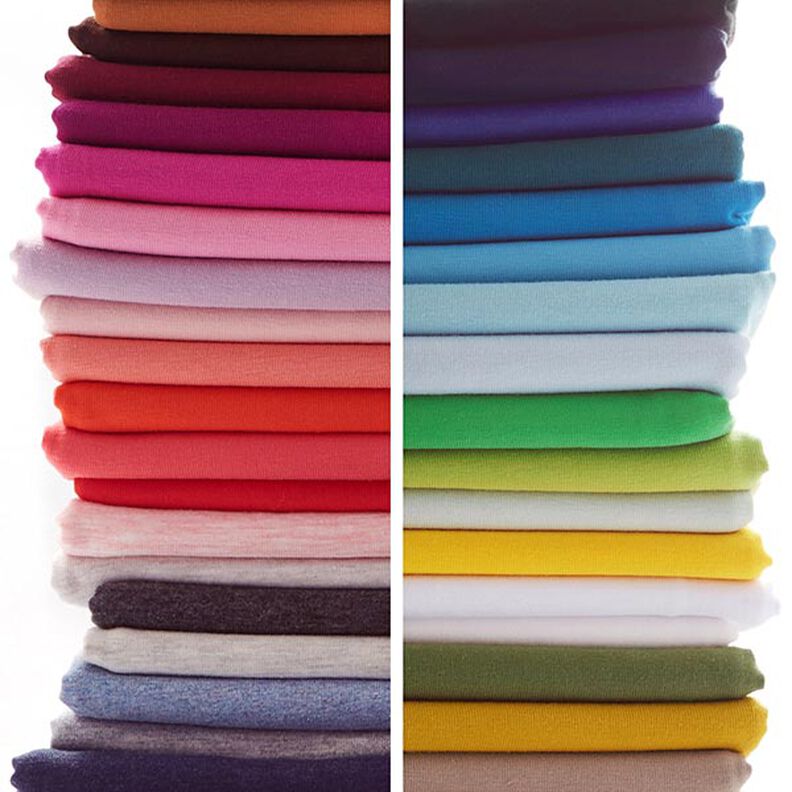 Katoenjersey Medium effen – zwart | Stofrestant 80cm,  image number 7