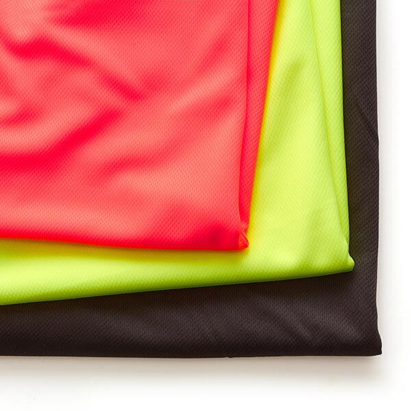 Lichtgewicht sport piqué jersey – zwart, image number 4