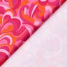 Badpakstof abstracte lussen – intens roze/oranje,  thumbnail number 4