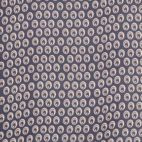 Chiffon pauwoog – marineblauw/marineblauw, 