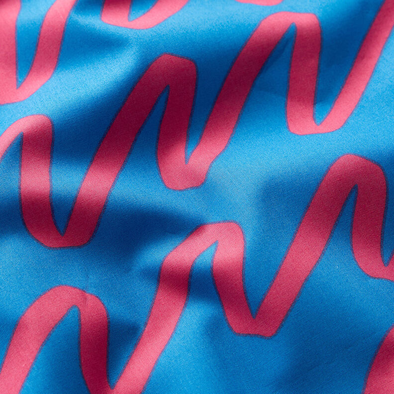 Katoenpopeline Making Waves | Nerida Hansen – blauw,  image number 2