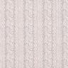 French Terry sommersweat Print kabelsteekpatroon – lichtbeige,  thumbnail number 1