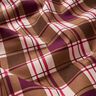 Decostof Half panama kleurrijke ruit – mocca/druif,  thumbnail number 2