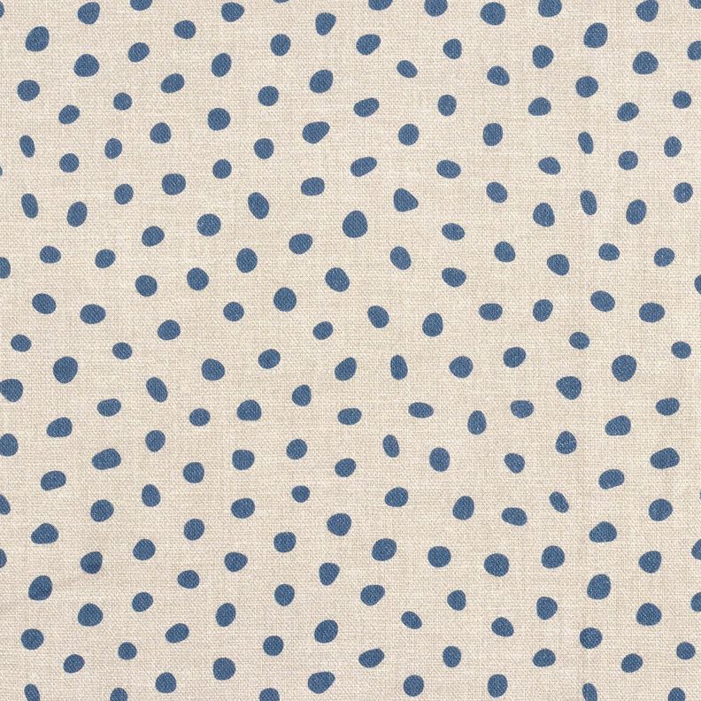 Decostof Half panama losse punten – blauw/cashew,  image number 1