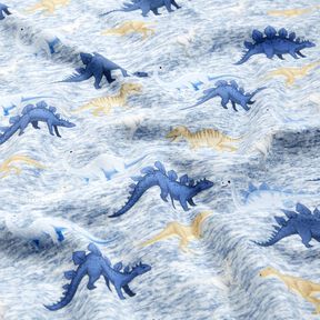 Alpenfleece Dino's – natuur/jeansblauw,  Alpenfleece Dino's – natuur/jeansblauw,