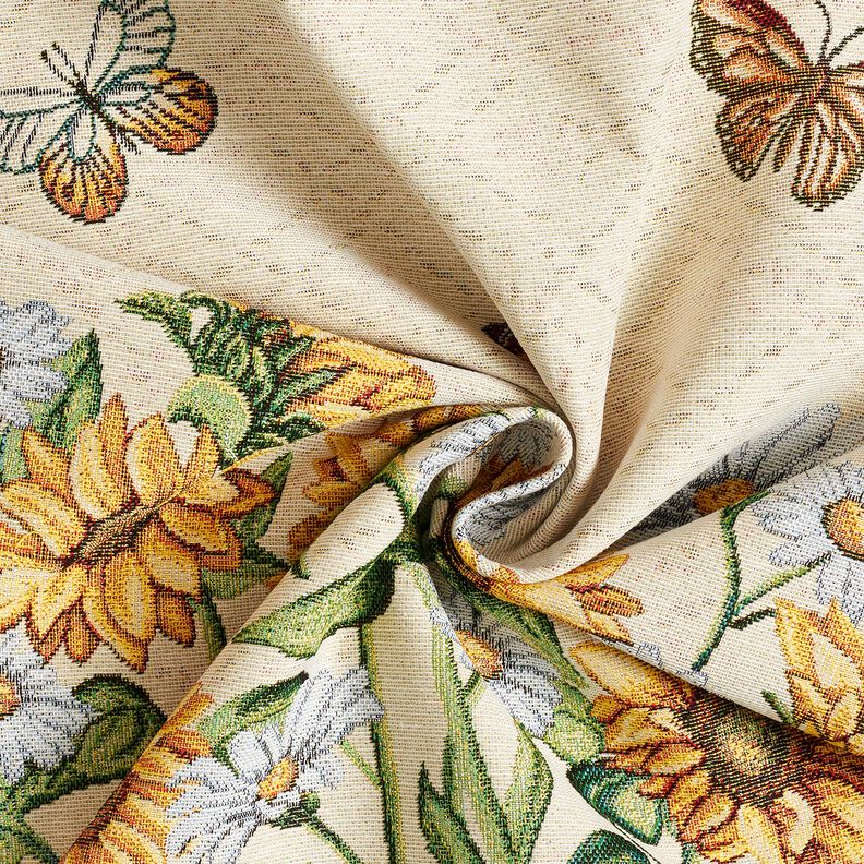 Decopaneel Gobelin Zonnebloemen – lichtbeige/zonnegeel, image number 3