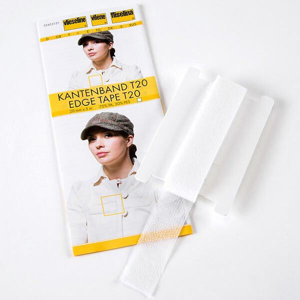 Kantenband T20 [20 mm x 5 m] | Vlieseline – wit,  image number 1