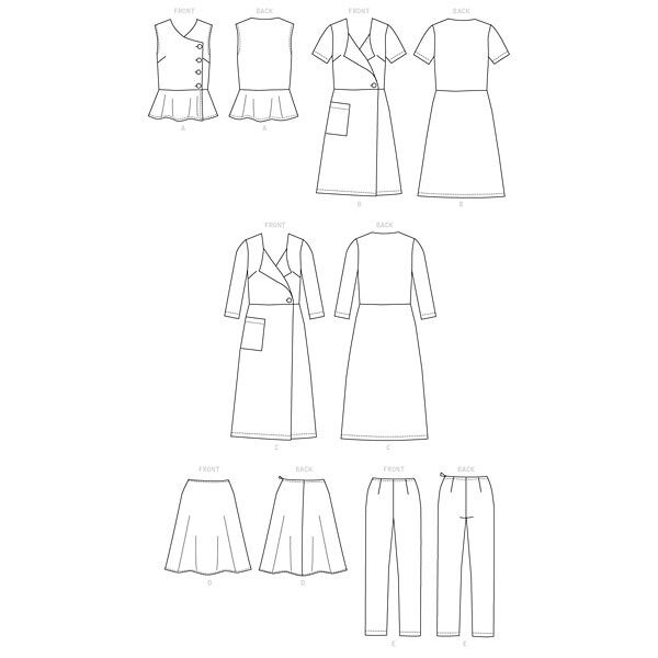 Top, jurk, rok, broek, Butterick 6670 | 40-48, image number 11