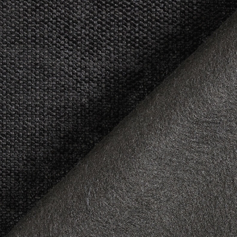 Thermische gordijnstof Chenille – zwart,  image number 5