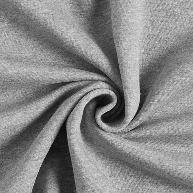 Sweatshirt melange geruwd – lichtgrijs,  image number 1