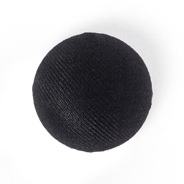 Beklede bolvormige knoop gloss - zwart,  image number 1