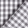 Katoenen stof Vichy ruit 1 cm – parelgrijs/wit,  thumbnail number 4