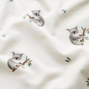GOTS Katoenjersey Koala Digitaal printen – ivoor, 