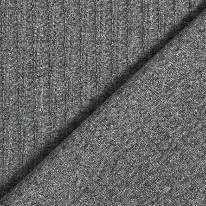 Ribjersey Enkelvoudig breipatroon – donkergrijs,  image number 4