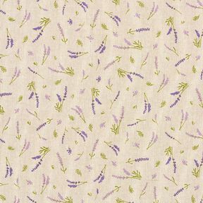 Decostof Half panama Lavendel – natuur/lavendel, 