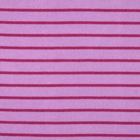 Badstof jersey Strepen | Poppy Fabrics – pastelviolet/purper, 