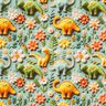 Katoenpopeline Kneedbare dinosaurussen Digitaal printen – riet,  thumbnail number 1