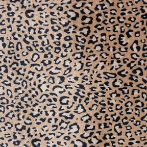 Gezellige fleece Luipaardpatroon – middelbruin, 