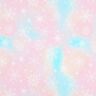 Katoenjersey Sneeuwvlokken aquarel verloop | Glitzerpüppi – ijsblauw/roos,  thumbnail number 1