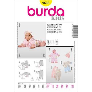 Baby Set: Jas / broek / rompertje, Burda 9636, 