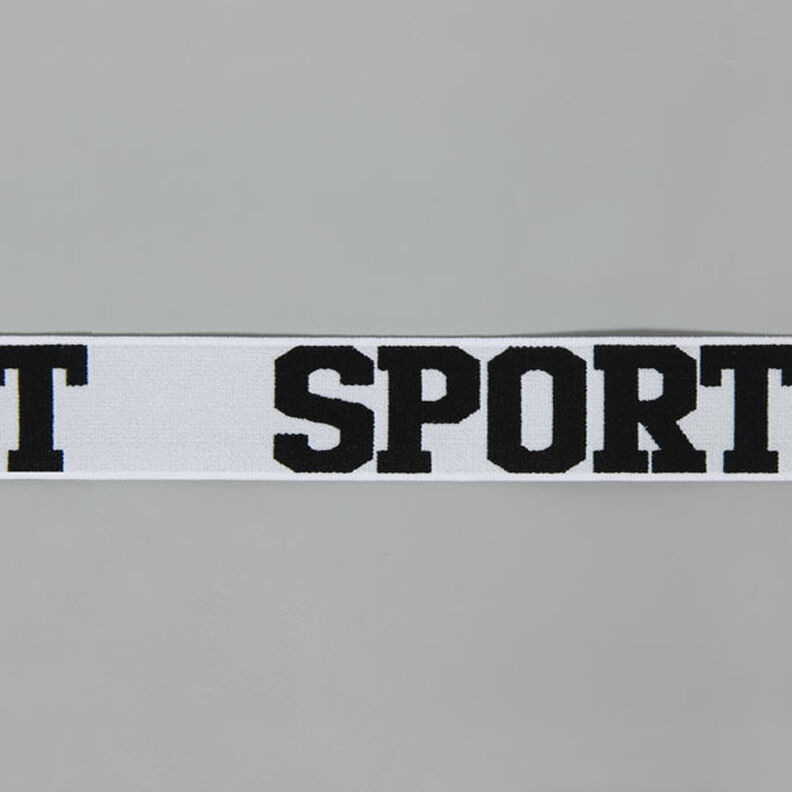 Elastiek sport – lichtgrijs/zwart,  image number 1