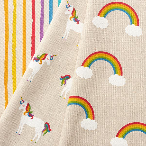 Decostof Half panama Regenboogstrepen,  image number 5