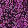 viscose stretch luipaardprint digitale print – zwart/roodlila,  thumbnail number 2