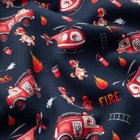 Sweatshirt geruwd Honden van de brandweer – nachtblauw, 