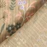 GOTS Mousseline/dubbel gehaakte stoffen Lente bloemenweide | Poppy Fabrics – donkerbeige,  thumbnail number 4