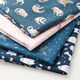 Katoenjersey Luiaards beoefenen yoga – blauwgrijs,  thumbnail number 5