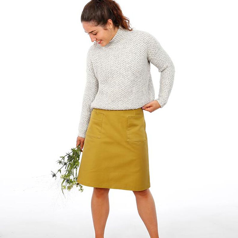 FRAU INA - eenvoudige rok met opgestikte zakken, Studio Schnittreif | XS - XXL,  image number 3