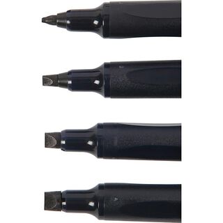 Kalligrafie-viltstift [4Stuk ] – zwart, 