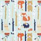 Decostof Half panama Bosdieren – mint,  thumbnail number 1