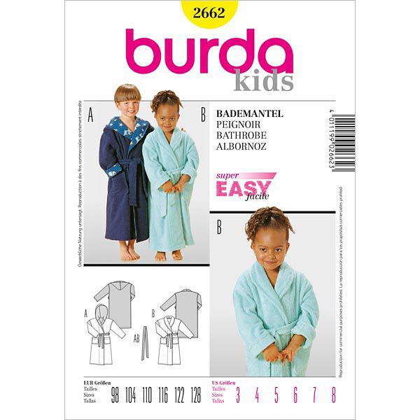 Badjas, Burda 2662, image number 1