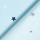 GOTS Katoenpopeline skribbel-look sterren | Tula – lichtblauw,  thumbnail number 4