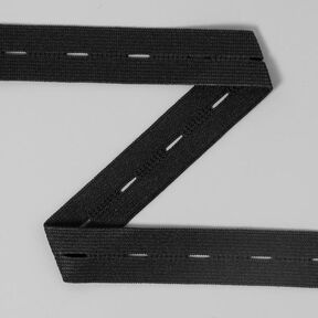 Knoopsgat-elastiek 580 – zwart | YKK, 