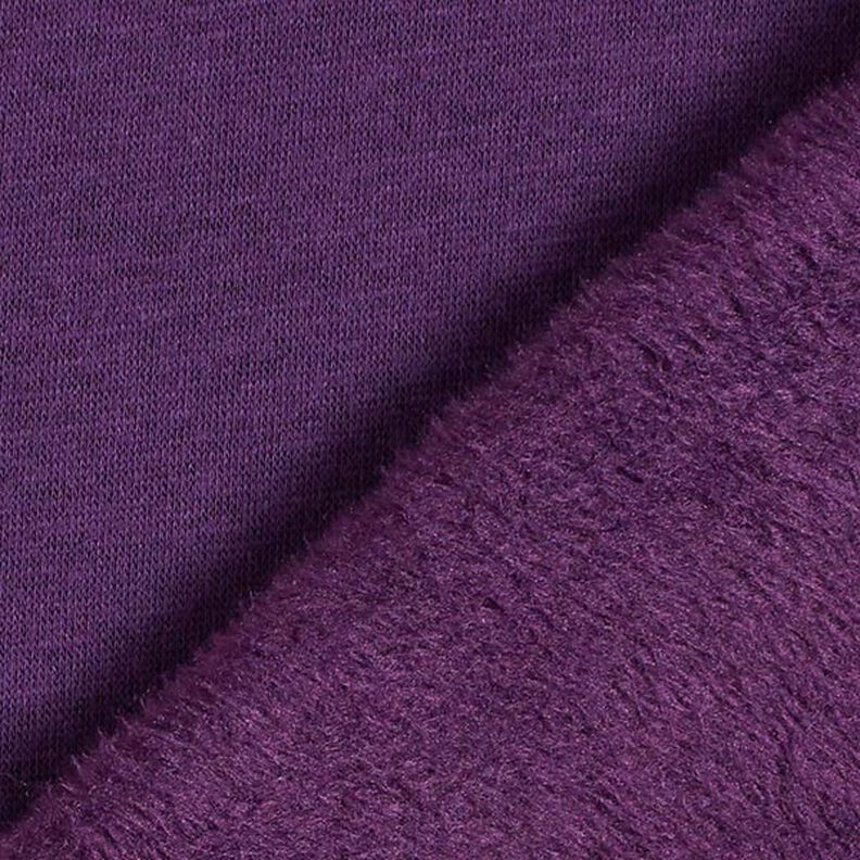 Alpenfleece Knuffelsweat Effen – aubergine,  image number 5