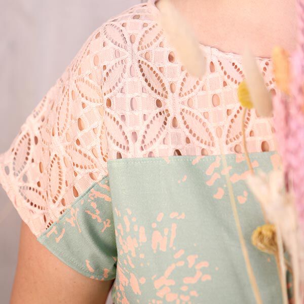 GOTS Katoenjersey Vlierbloesem | Tula – pastelgroen/roze, image number 9